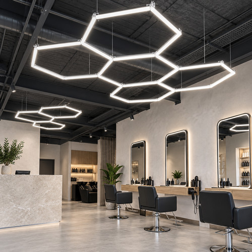Hexagon led lampe - 5x,