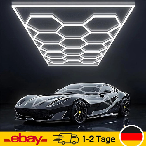 14x hexagon garage led - hexagon,