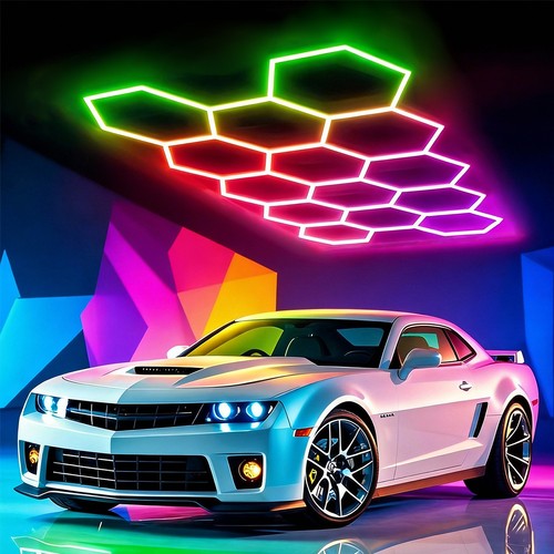 14x hexagon rgb led lampe - led,
