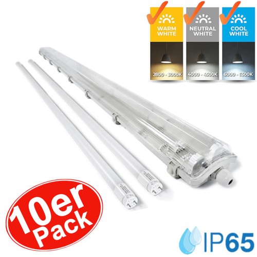 10x led feuchtraumleuchte - led,