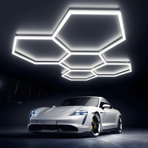 Hexagon garage led lampe - hexagon,