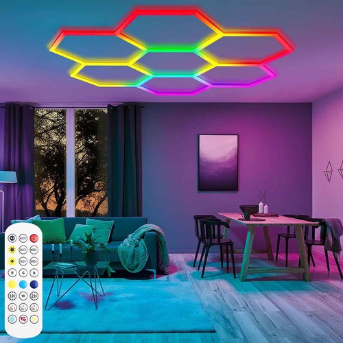 Rgb hexagon led - hexagon, lampe