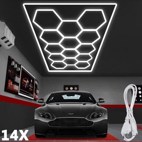 14x hexagon led lampe - 14x,