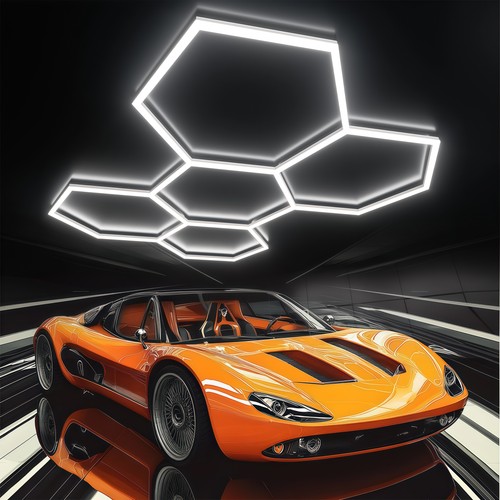 Hexagon led lampe - hexagon,