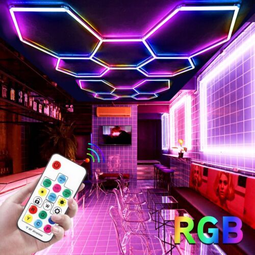 Rgb hexagon led lampe - rgb,