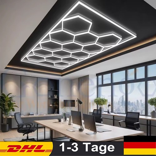 14x hexagon garage led lampe - 14x,
