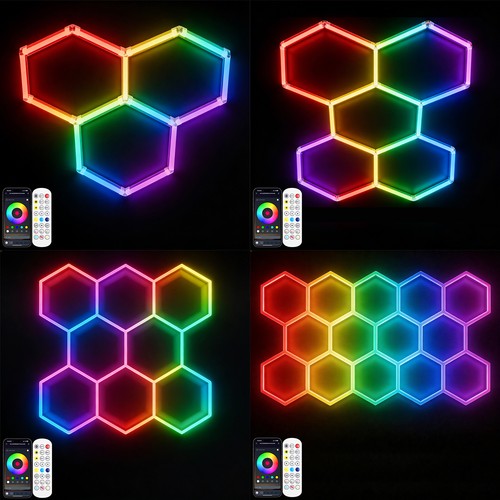 Hexagon rgb led lampe röhren - led,